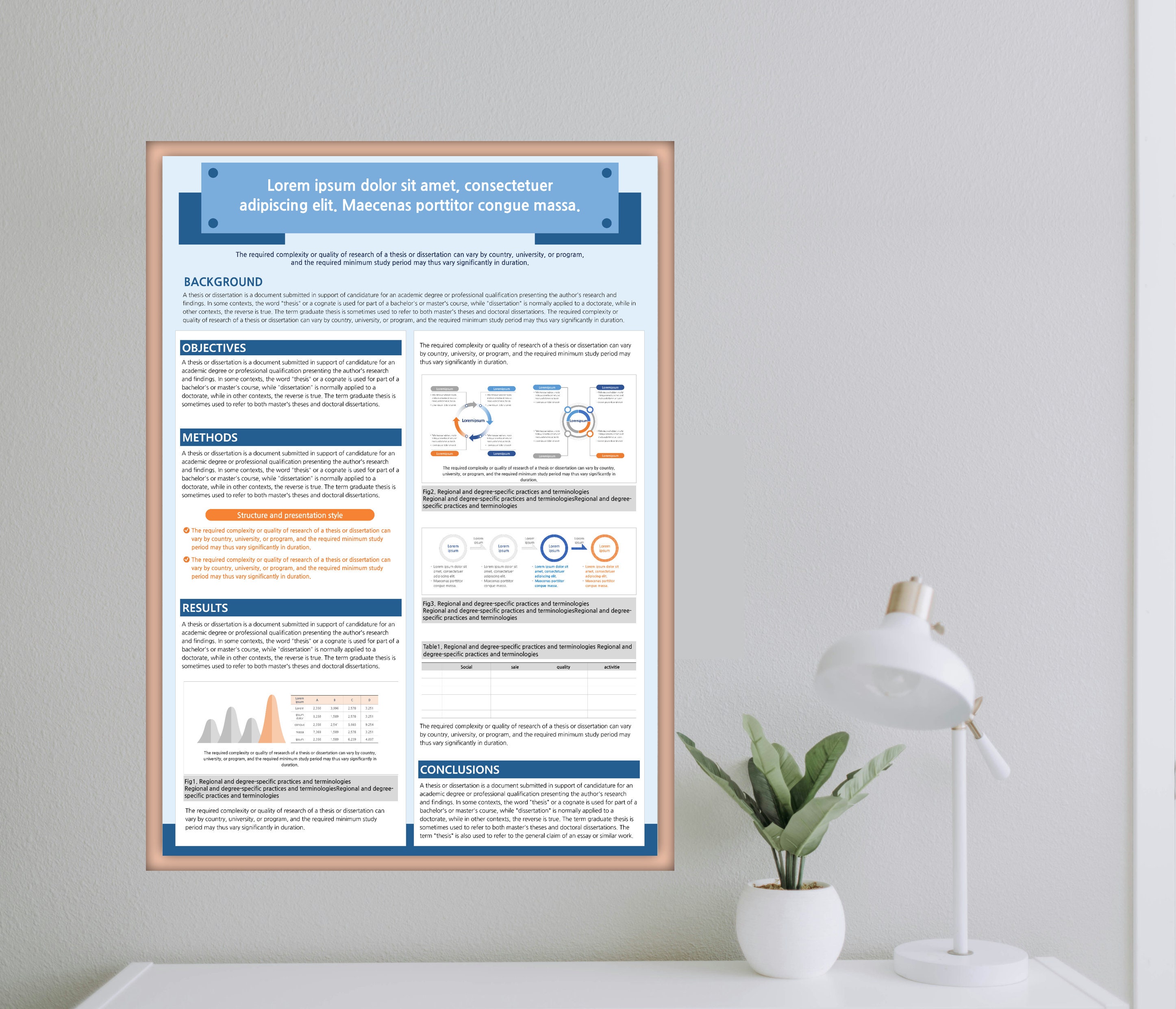 A0 Academic Poster Template: Scientific Conference Powerpoint (PPTX) Etsy