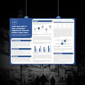 A0 Scientific Poster Template: Academic Conference PowerPoint (Landscape)