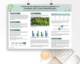 A0 Wissenschaftliche Forschung Poster Vorlage: Querformat Power Point (.PPTX)