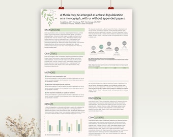 A0 Konferenz Poster Vorlage | Akademische Forschung Präsentation PPT | Bearbeitbares wissenschaftliches Posterdesign