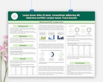Wissenschaftliche Forschung Akademische Poster Vorlage: Landschaftsdesign 48x36inches (PPTX Datei)