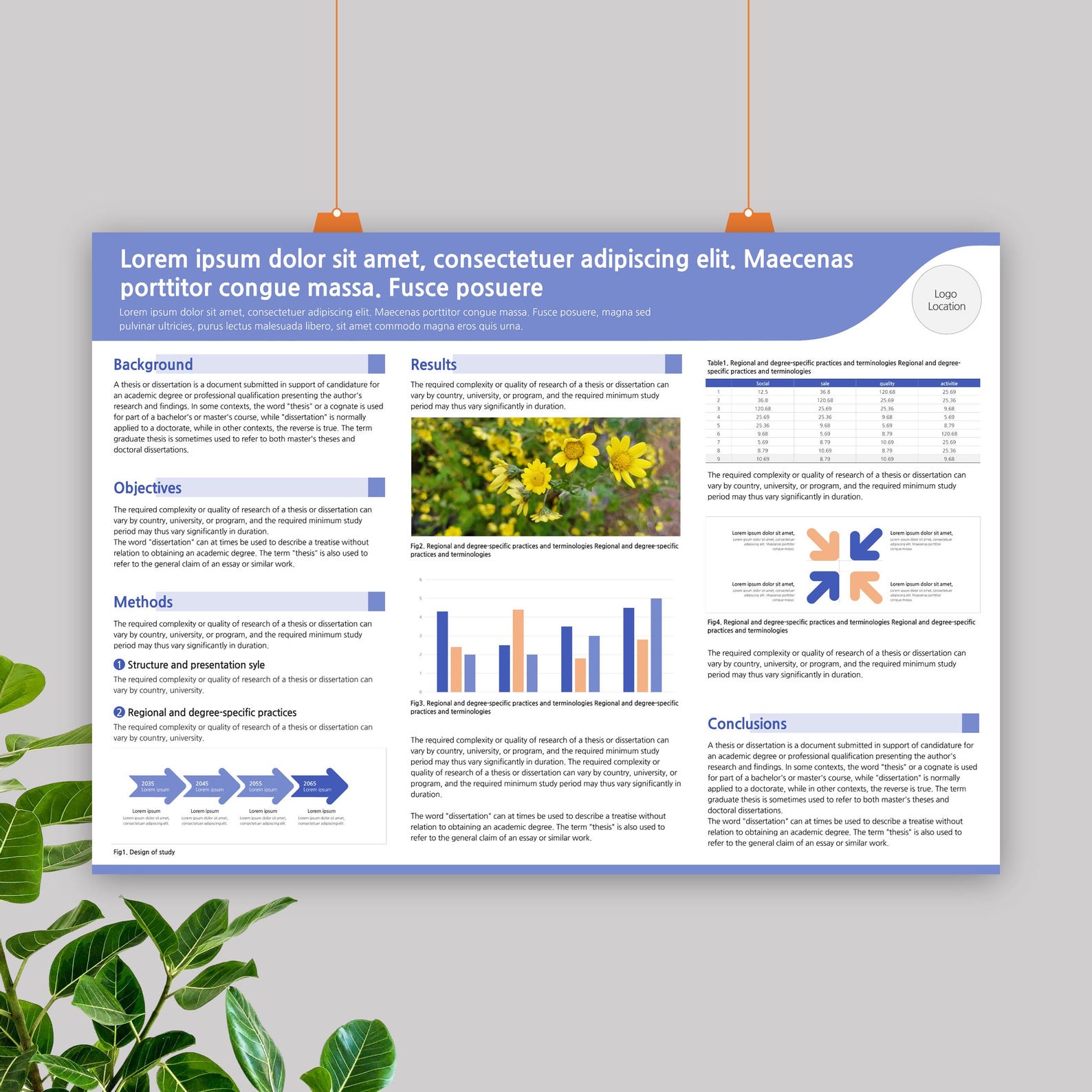 A0 Scientific Research Poster Template: Landscape Powerpoint Design ...