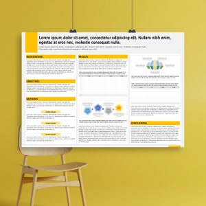 A0 Academic Poster Template: Scientific Research Powerpoint (PPTX) - Etsy