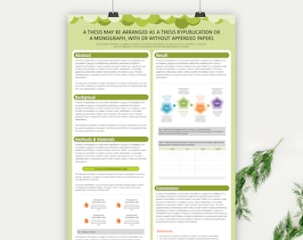 A0 Akademische Poster Vorlage: Wissenschaftliche Forschung Power Point