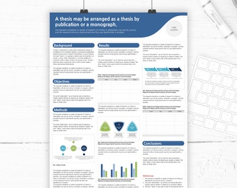 Wissenschaftliche Forschung Poster Template: Portrait, 92x48 inches (PPTX Datei)