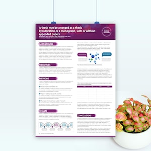 Academic A0 Poster Template | Editable PowerPoint Research Presentation | Conference & Scientific Design