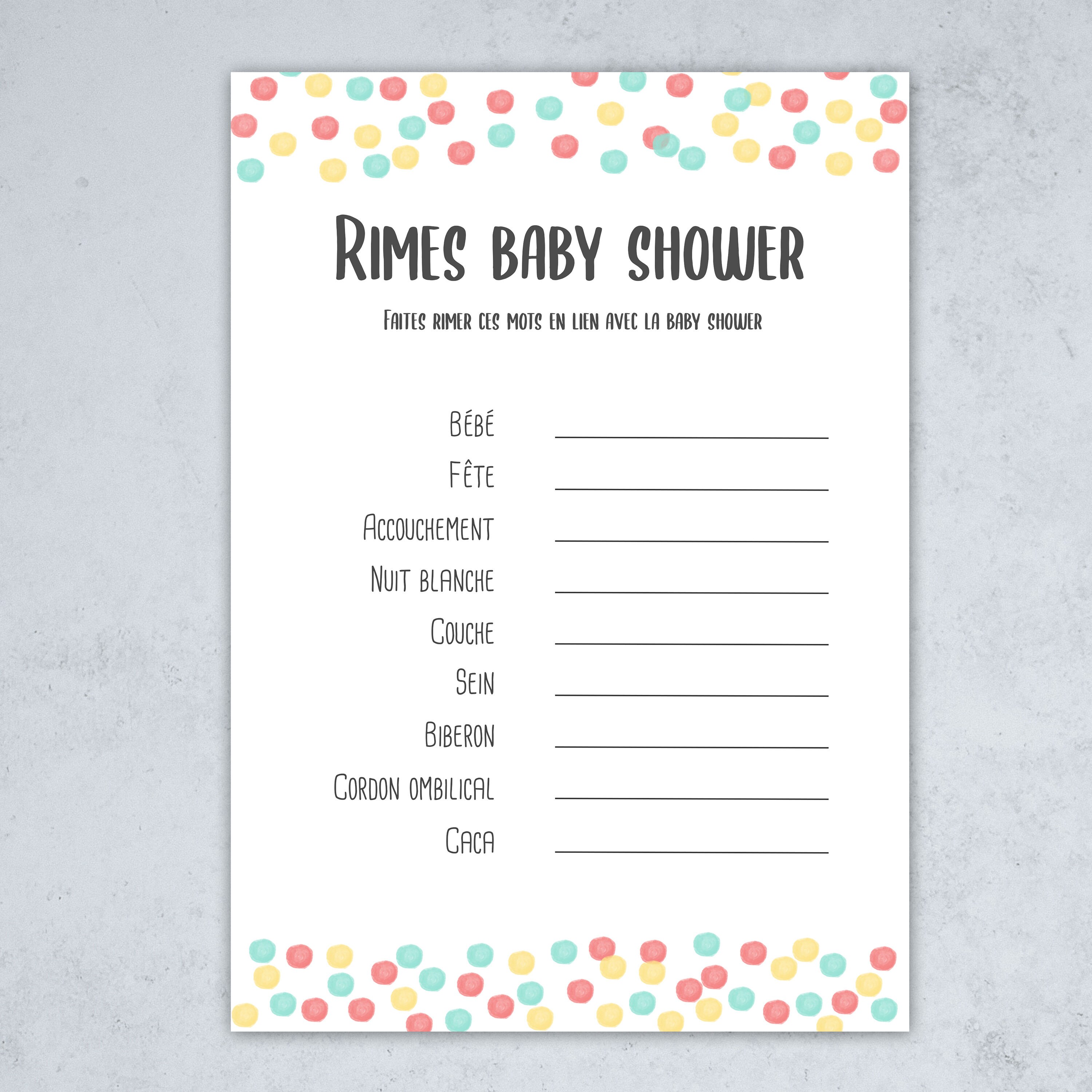 Baby Rhymes Baby Shower Game Pea Collection Instant Etsy India