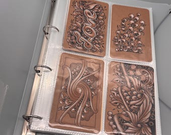 Carpeta para azulejos Zen-Art – Tamaño de bolsillo de 13,2 × 8,5 cm