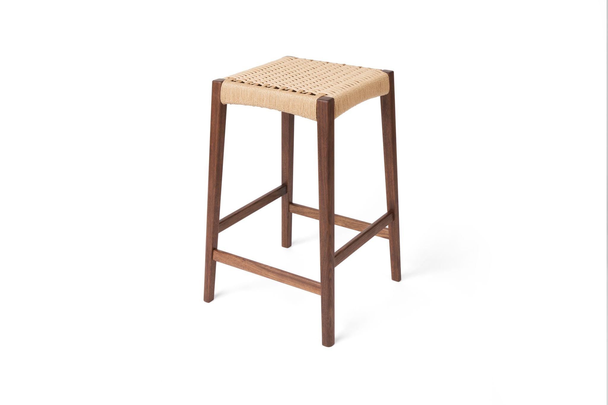 Hand woven cross cord bar stool sales