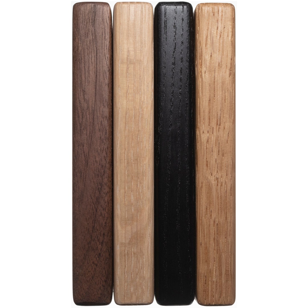 Wood Finish Samples: Oak, Ash & Walnut With Danish Cord - Etsy
