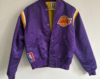 Vintage 1980s Los Angeles Lakers Starter Jacket – Official NBA
