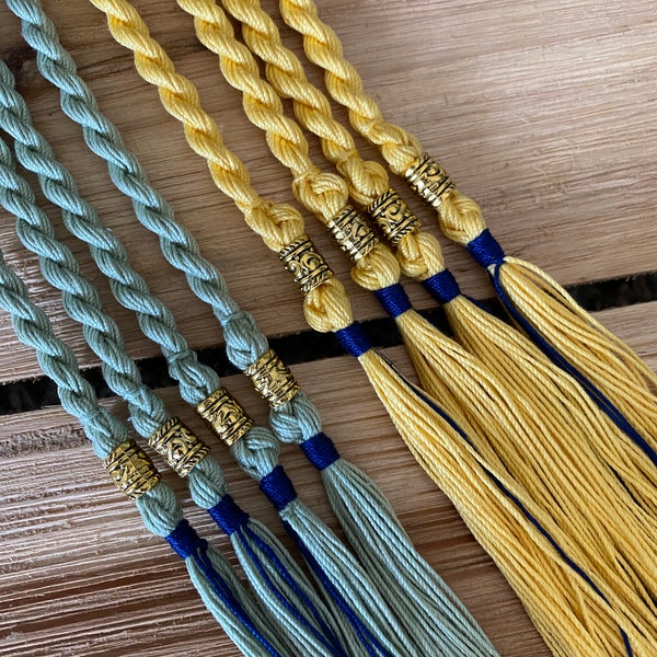 Choose your color Tassels, Double Knot Tassels, Twisted Tassels,  Bachaar Tzitzits, Golden Antique beads