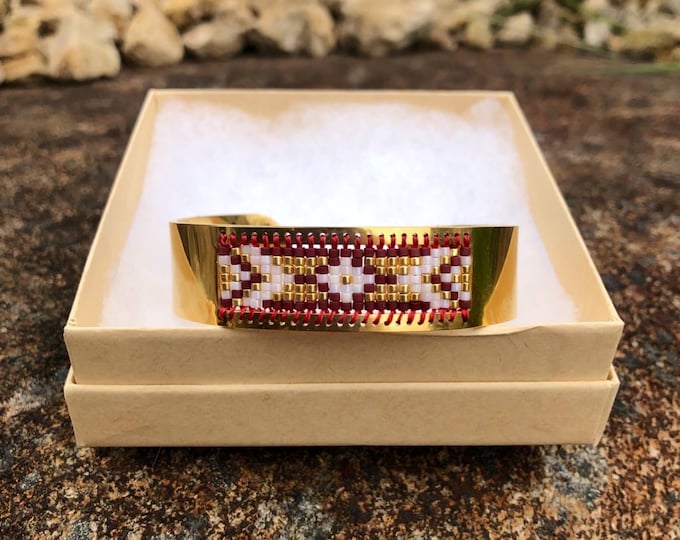 Beaded Centerline Cuff Bracelet