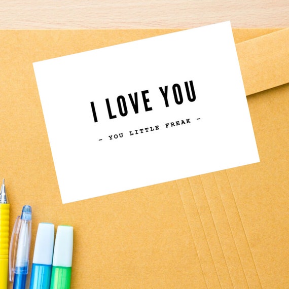 I Love You Love You Love You Card Funny Card Rude Card Etsy