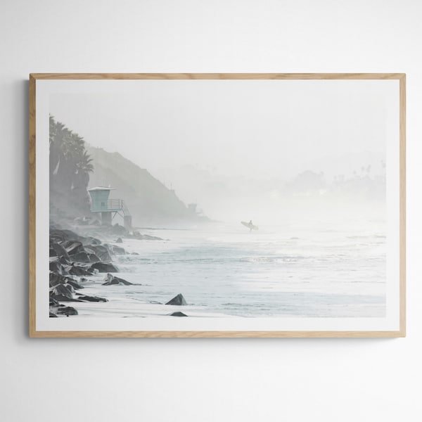 Cardiff 6356| Cardiff Beach| San Diego Print| Pipes Beach| Minimalist Surf Art| San Diego Art| Surf Print| Surf Art Print| California Art