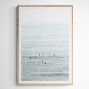 Encinitas 6735| Minimalist Surf Art| San Diego Wall Art| Surf Poster| San Diego Art| Surfboard Print| San Diego Print| Cardiff| Surf Art
