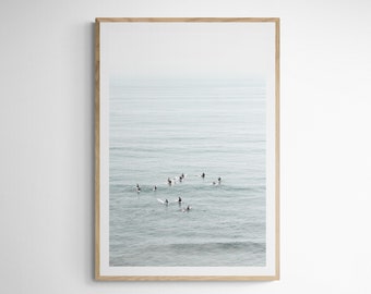 Encinitas 6735| Minimalist Surf Art| San Diego Wall Art| Surf Poster| San Diego Art| Surfboard Print| San Diego Print| Cardiff| Surf Art