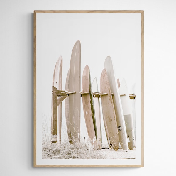 Surfboards 6090| Surfboard Wall Art| Sepia Wall Art| Surf Poster| Surf Wall Art| San Diego Wall Art| Surf Boards| Surfing Wall Art| Surf Art