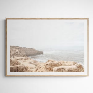 Sunset Cliffs 9137| Sunset Cliffs Print| Point Loma| California Minimalist Neutral Coastal Photography| San Diego Print| San Diego Beaches