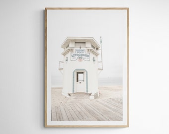Laguna Beach 8111 | Laguna Main Beach Lifeguard Tower| Coast Hwy 101| California Photography| Laguna Beach| Laguna Print| Laguna