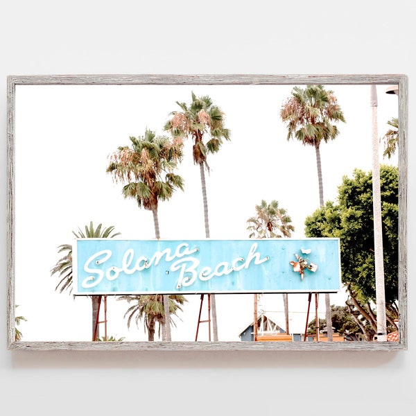 Solana Beach Sign 1495| Iconic Beach Signs| Beach Signs| San Diego Print| San Diego Art| California Coast| Solana Beach| Coast Hwy 101