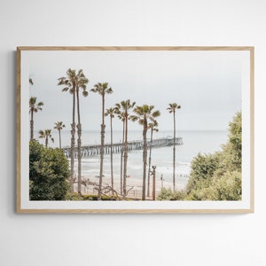 San Clemente 8399 |San Clemente Pier |San Clemente Beach Surf Wall Art| California Photography| Pastel Beach Print| San Clemente Art
