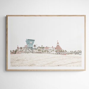 Coronado 5986| Hotel Del Coronado| California Coastal Wall Art| Beach Prints Wall Art| Coastal Framed Prints| Fine Art Photography| Pastel