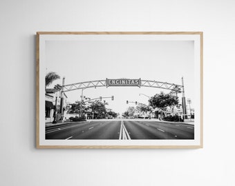 Encinitas 3534| Encinitas Coast Highway 101 Sign| Beach Signs| Encinitas| San Diego Wall Art| Surf Wall Art| San Diego Photography| Hgwy 101