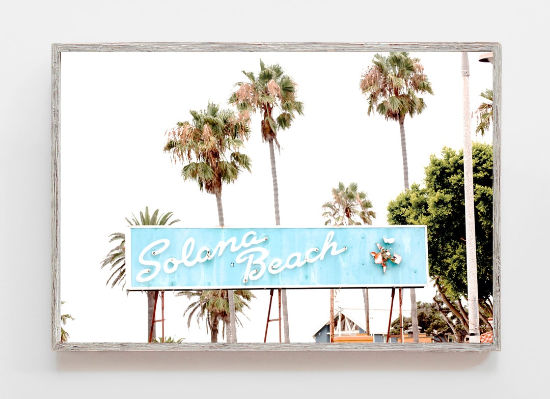 Solana Beach Sign 1495 Iconic Beach Signs Beach Signs San Etsy