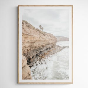 Sunset Cliffs 9048| Sunset Cliffs| Point Loma| California Beaches| San Diego Photography| Neutral Beach Print| Sunset Cliffs Photography