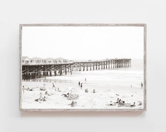 Pacific Beach Pier 2967| Sepia| San Diego Wall Art| Pier Photography| Pacific Beach Pier| San Diego Print| Pacific Beach| Pier Art