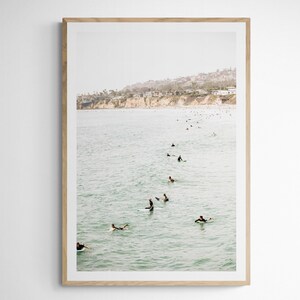 Pacific Beach 2977 Minimalist Pacific Beach Surf Art Tourmaline Beach San Diego Wall Art San Diego Art Surf Poster Surf Art Print Surfing