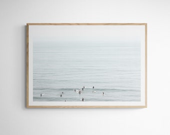 Encinitas 6733 | Minimalist Surf Art| San Diego Wall Art| Surf Poster| San Diego Art| Surfboard Print| San Diego Print| Cardiff| Surf Art