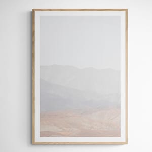 Desert Wall Art| California Photography| Desert Photography| Desert Art Print| Soft Muted Mountain Print| Fine Art Print