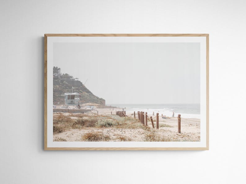 Seaside Beach 2712 Cardiff Seaside Beach California Coast Surf Art