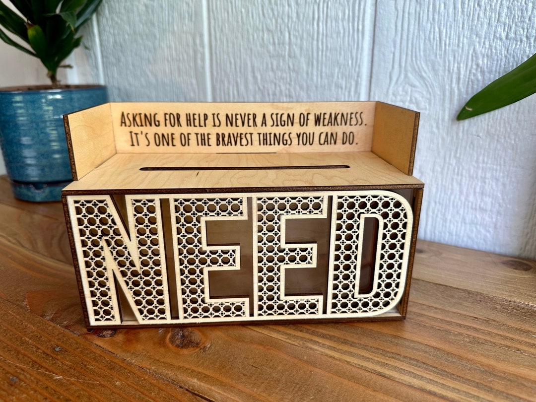 Locking I Need Box for Classroom Worry/suggestion/collection Container