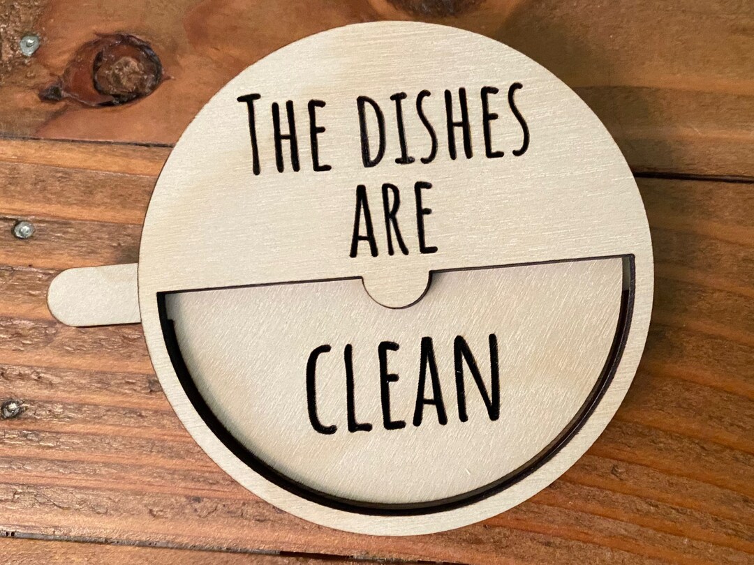 Dishwasher Magnet - Rae Dunn Inspired Clean/dirty Wood Kitchen Sign ...
