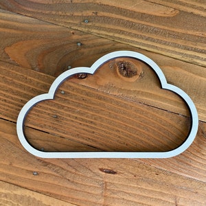 Cloud Macrame Frame - Wood Cut Out -  Laser Cut Board - Fiber Art Wood Blank
