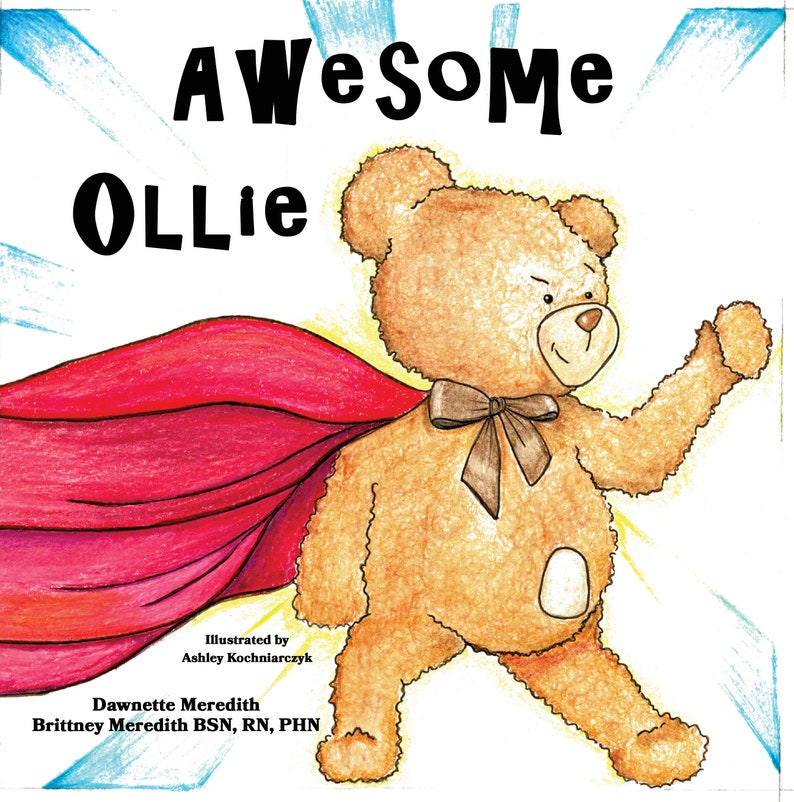 Ostomy Bear & Book, ostomy teddy bear, teddy bear, childrens, ostomy, colostomy, surgery, ileostomy, recovery, stoma image 2