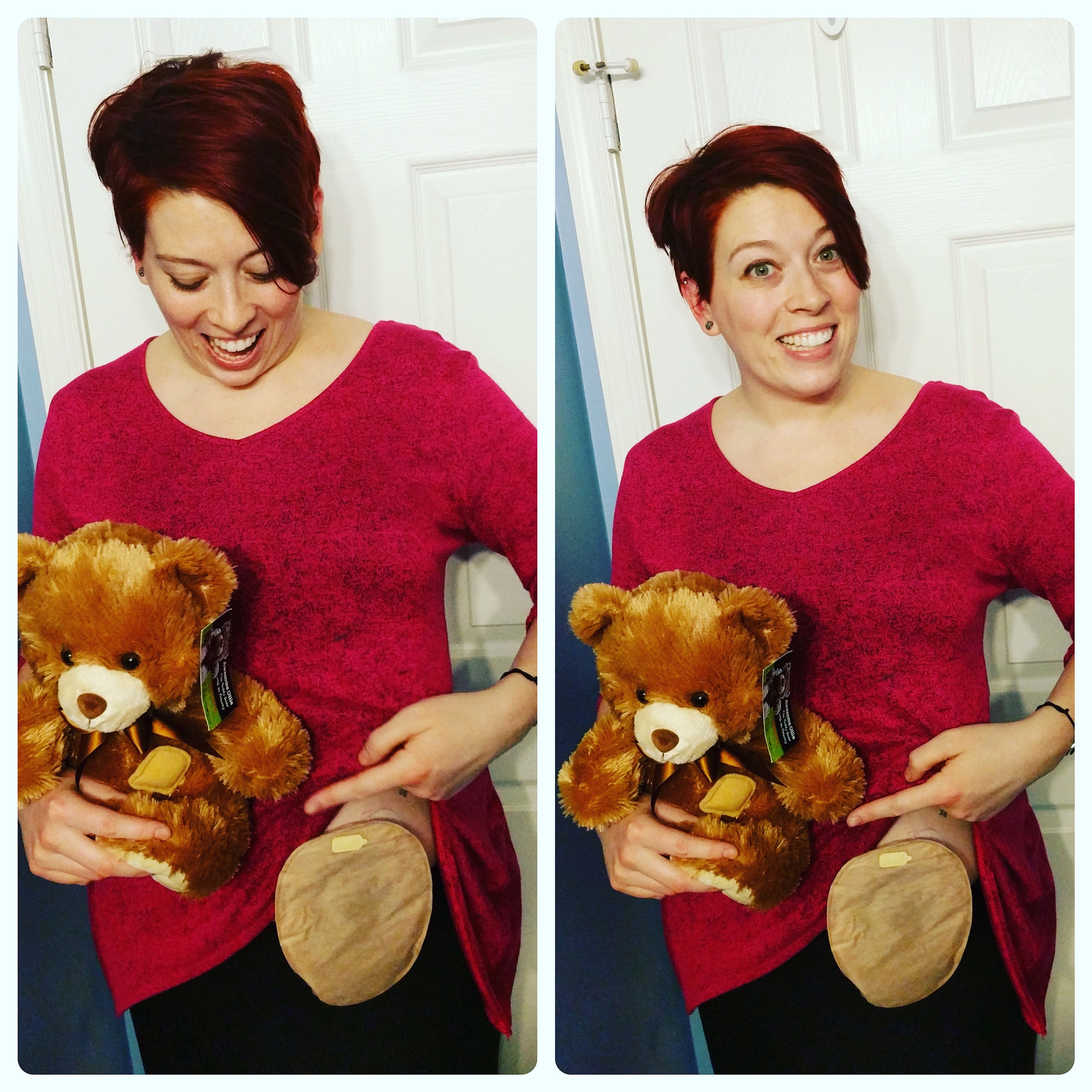 Ostomy Bear Ostomy Teddy Bear Pediatric Ostomy Teddy Bear Etsy