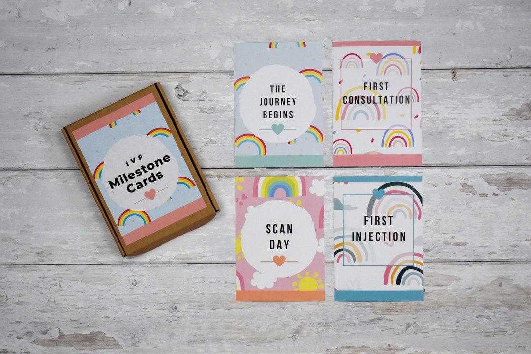 IVF Milestone Cards Rainbow Edition - Etsy