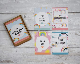 IVF Milestone Cards - Rainbow Edition