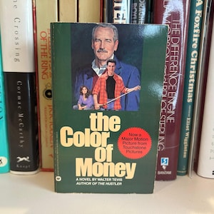 The Color of Money- Walter Tevis - Movie Tie-In - Vintage Paperback Book - Warner Books Edition