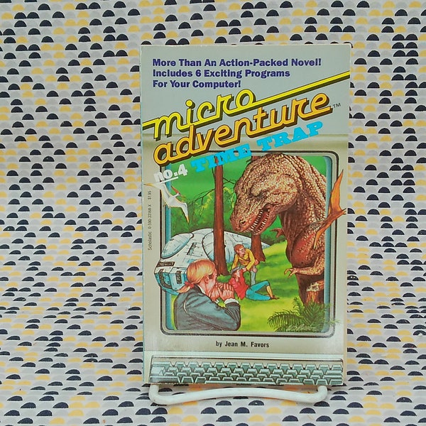 Micro Adventure # 4 - Time Trap - Jean M. Favors -  CYOA Basic Learn Programming - Vintage Paperback Book - Scholastic Edition