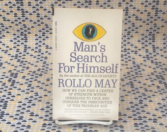 Man's Search For Himself - Rollo May - Vintage Paperback Book - Signet Edition