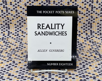 Sándwiches de realidad - Allen Ginsberg - Serie Pocket Poet #18 - Libro de bolsillo vintage - Edición City Lights