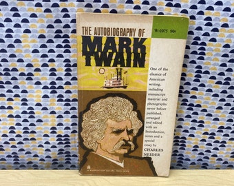 The Autobiography of Mark Twain - Vintage Paperback Book - 90 cent Washington Square Press Edition