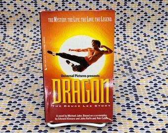 Dragon: The Bruce Lee Story - Michael Jahn - Vintage Paperback Book - Jove Edition