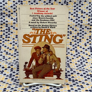 The Sting - Robert Weverka  - Movie Tie In  - Vintage Paperback Book - Bantam Books Edition