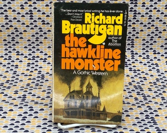 The Hawkline Monster - A Gothic Western - Richard Brautigan - Vintage Paperback Book - Pocket Books Edition